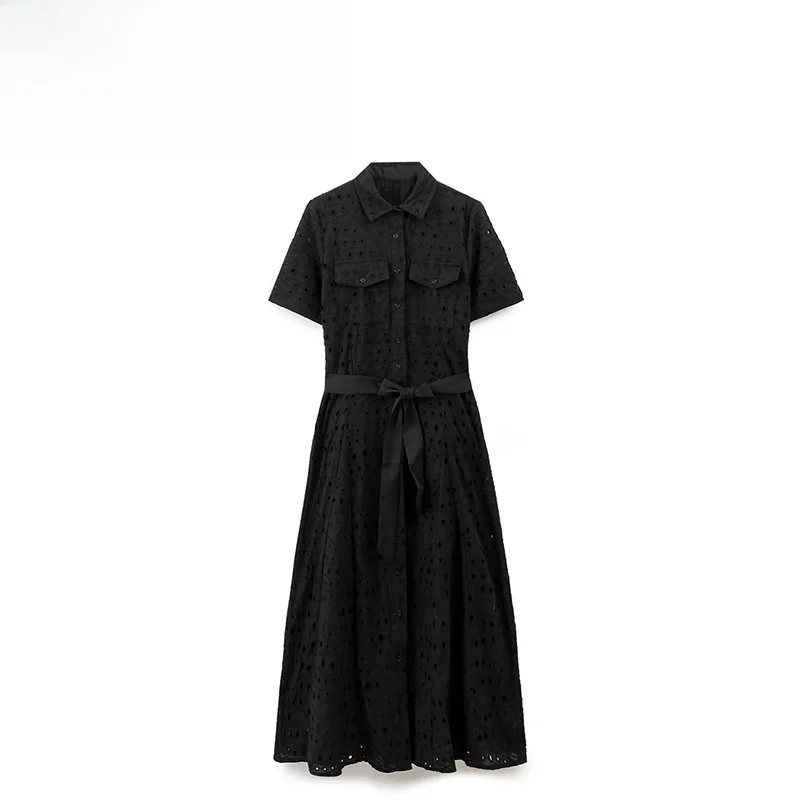 

ZAR Autumn New Faionable Casual Pure Color Women's Dr Versatile Simple Design European Sle Polyester Fiber ort Sve