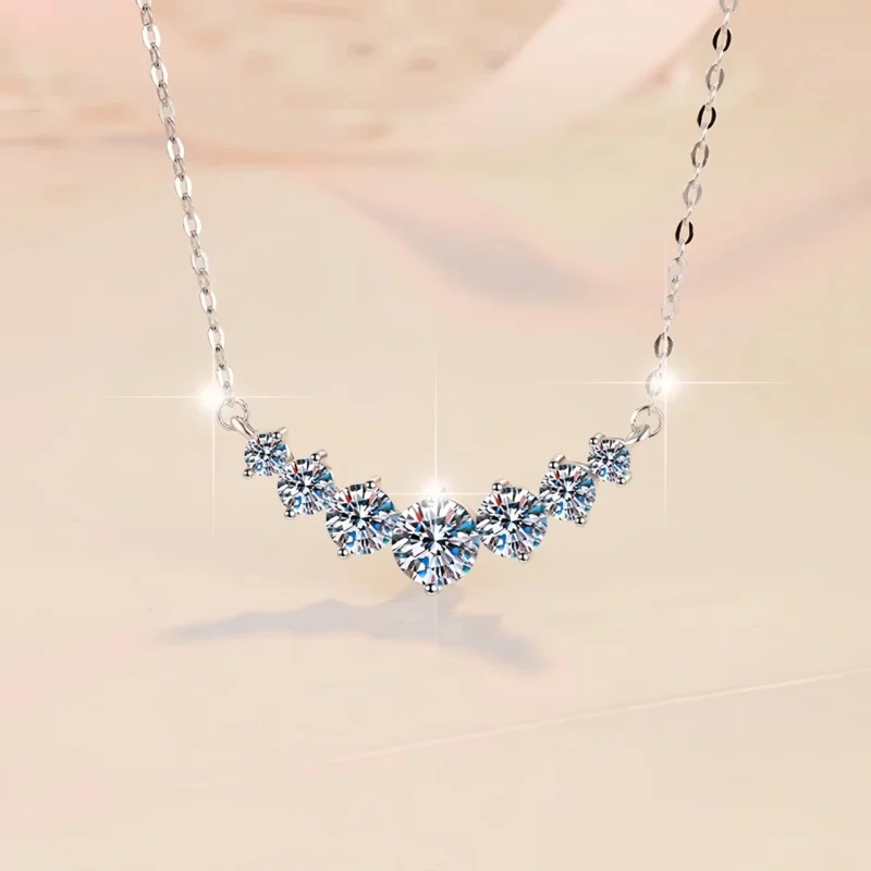 925 Sterling Silver Necklace Pendant 5A Zircon Fashion for Women Wedding Jewelry Engagement Charm Party Gift Fine fine chain