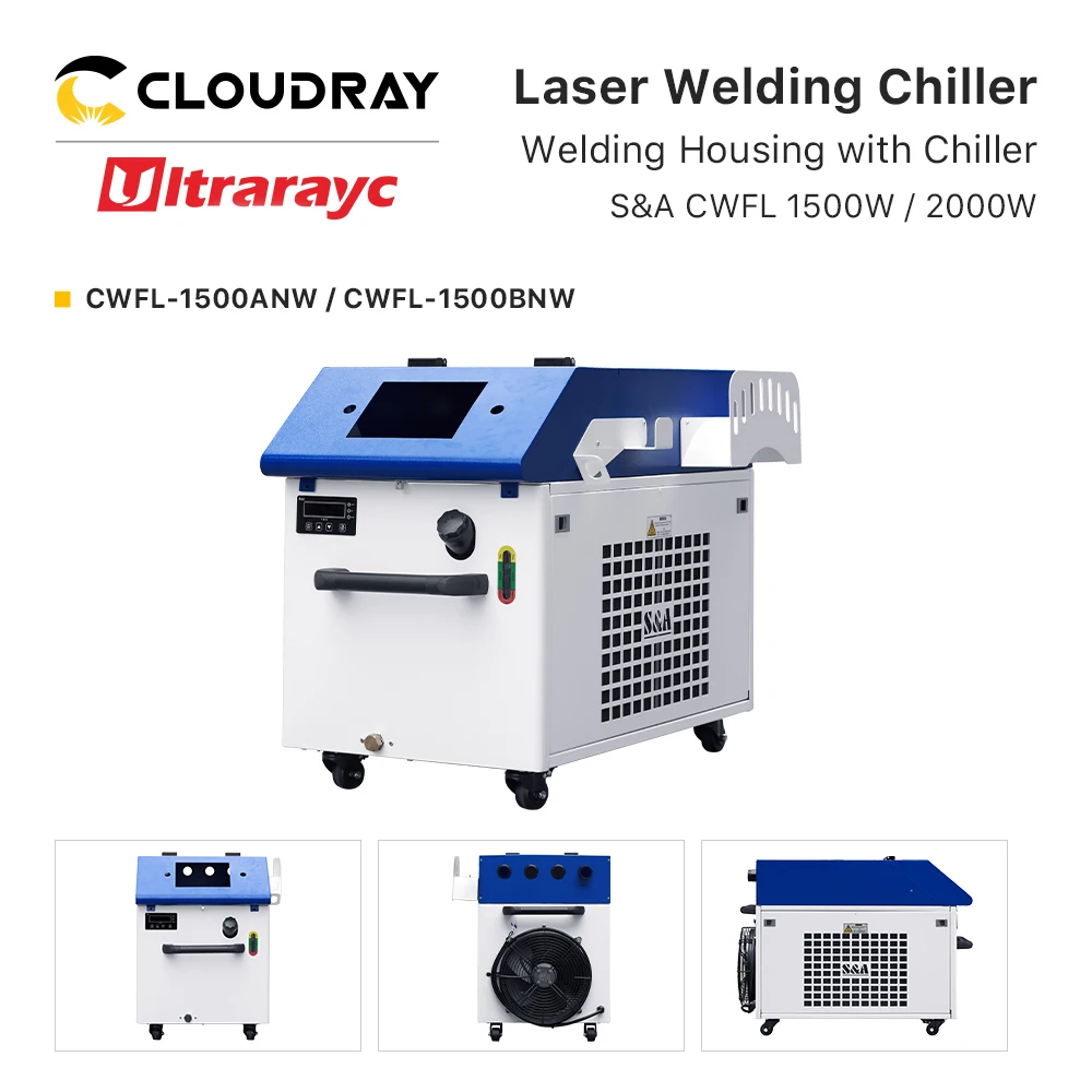 Ultrarayc Handheld Welding Housing with Chiller S&A CWFL 1500W 2000W Fiber Laser Chiller PRO-series for Laser Welding Machine