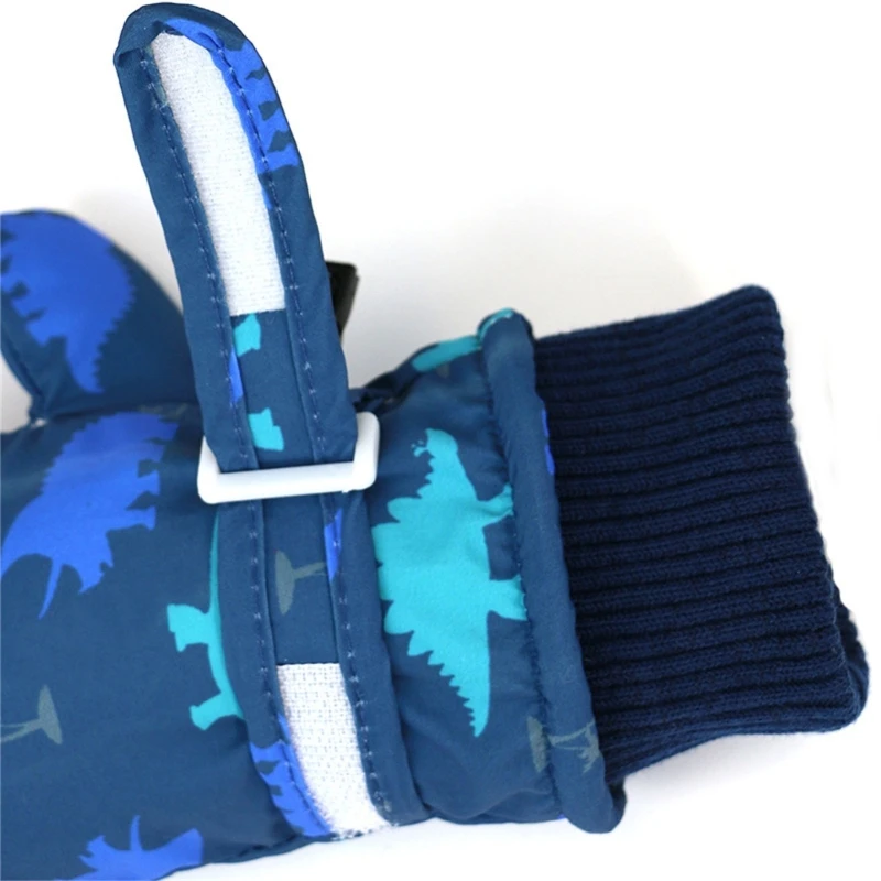 Guantes de esquí cálidos y resistentes al viento para niños Guantes de invierno duraderos Guantes gruesos de lana para esquiar Ciclismo y actividades al aire libre