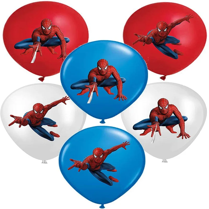 Disney Latex Balloon Set 12 Inch Avengers Spider-Man Theme Superhero Home Party Decorations Children's Toys Birthday Gifts