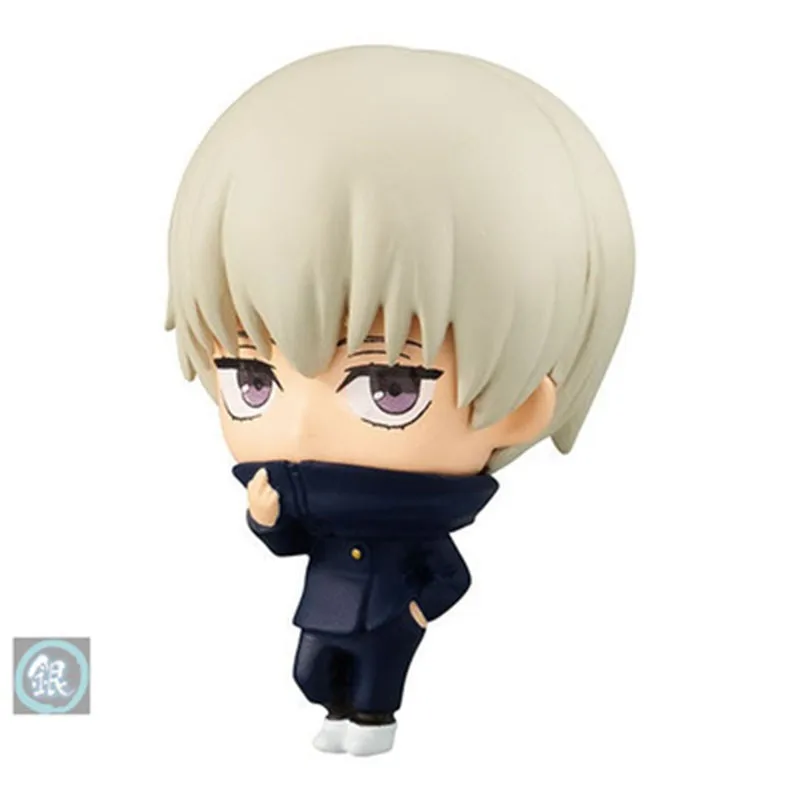 5Cm Echte Gashapon Anime Jujutsu Kaisen Vol.2 Vol.3 Ei Draaien Fushiguro Yuuji Toge Sd Q Versie Pop Ornamenten Mini Figuren