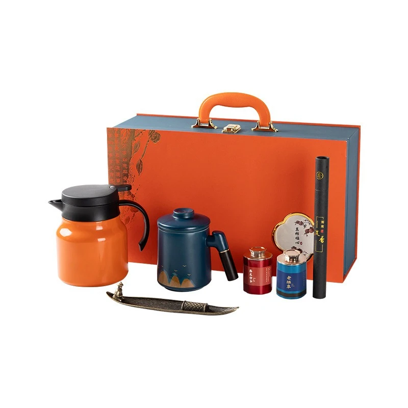 

Souvenir gift set Company annual meeting Business gift Braised teapot Tea set Gift