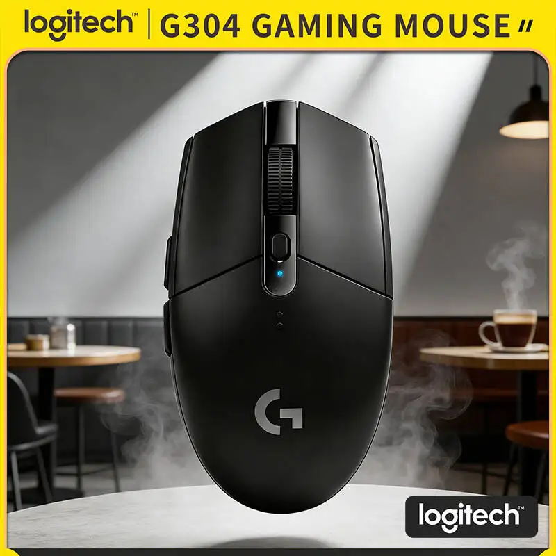 

Logitech G304 Wireless Mouse LIGHTSPEED Tech 12000 DPI HERO Sensor 1ms Response 9-Month Battery High Precision Office Gamers