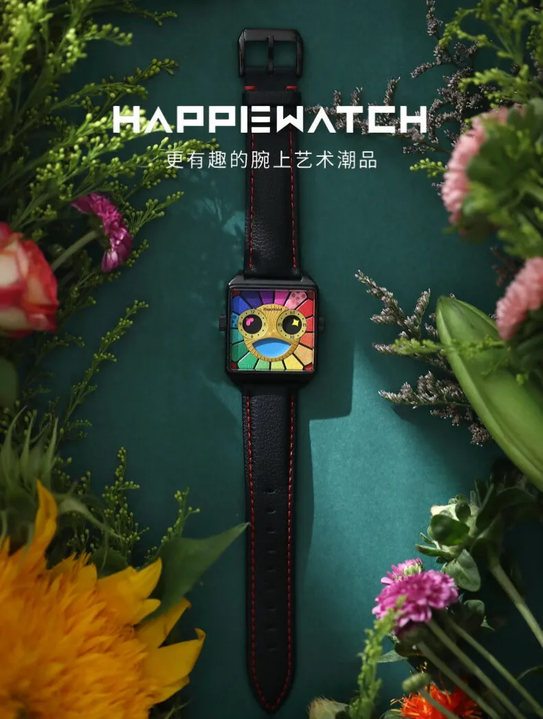 Happie Watch كوارتز زوجين ساعات السيدات أزياء الاتجاه عارضة سوار الساعات عارضة الذهب ساعة اليد زوج ووتش