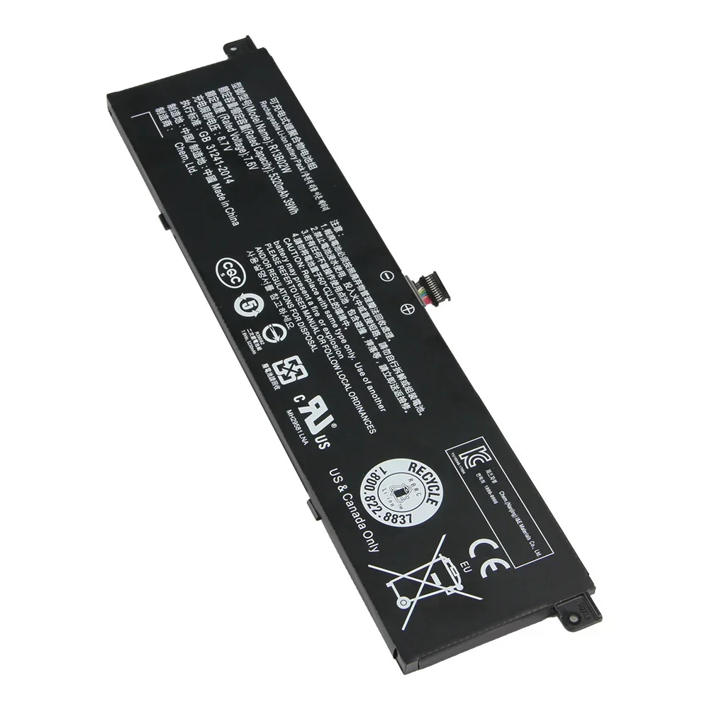 بطارية بديلة جديدة R13B01W R13B02W لأجهزة Xiaomi Mi Notebook Air 13 13.3" 161301 -01 بطارية 5320 مللي أمبير