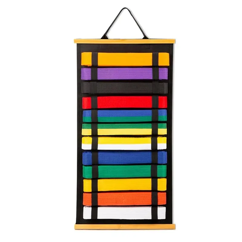 

Стойка для демонстрации поясов для боевых искусств A34R, на 12 поясов, для карате, тхэквондо, войлочный держатель для поясов для практикующих боевых искусств