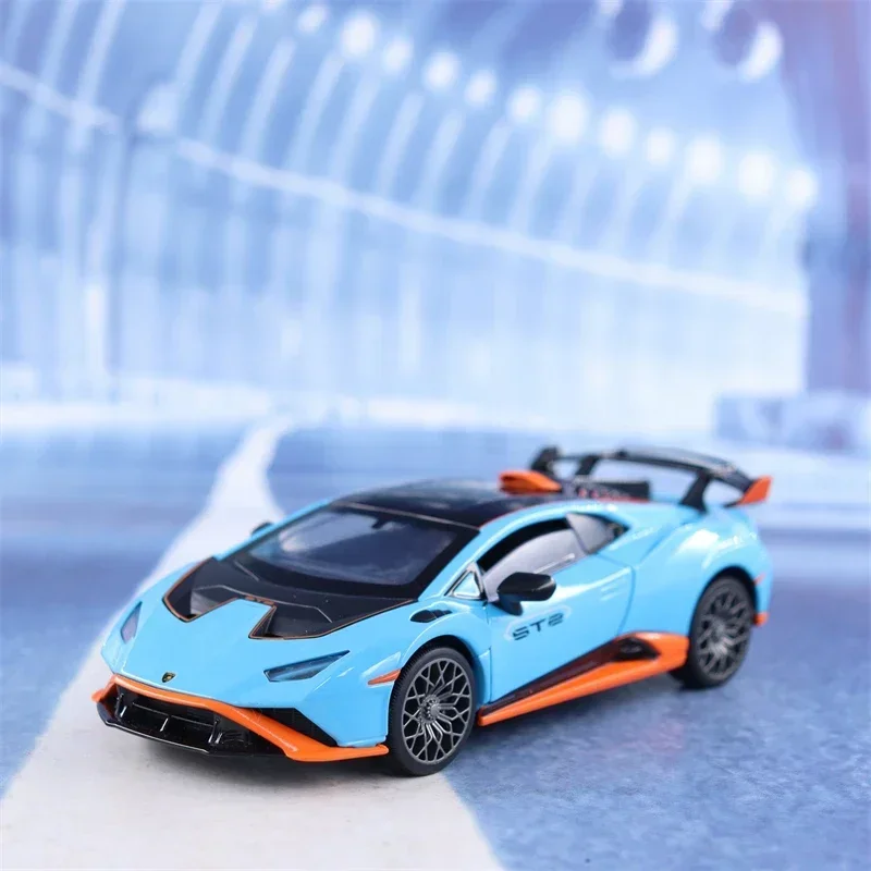 1:32 Lamborghini Huracan STO sports car  Alloy Car Model Diecasts Metal Toy Off-road vehicle Model Collection Kids Gift F532