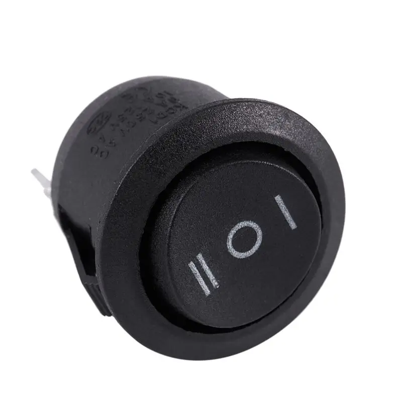 LLCS-10 X AC 6A/250V 10A/125V 3 Pin SPDT ON/OFF/On 3 Position Round Boat Rocker Switch