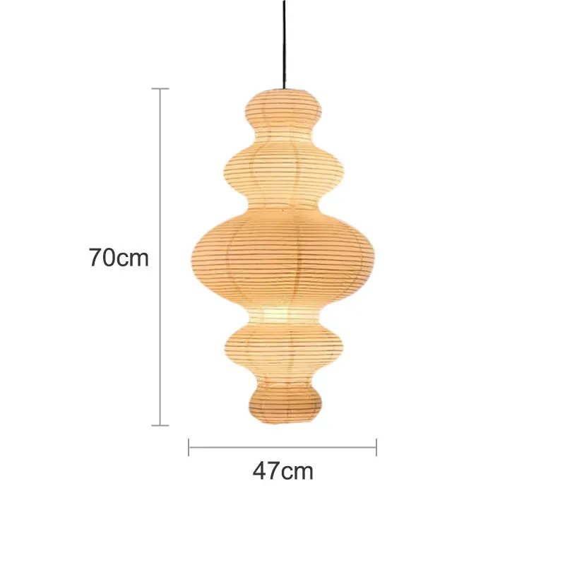 Rijstpapier hanglamp Akari Designer Japanse lamp Hangende witte lamp voor dineren Trappenhuisverlichting Huisboerderijverlichting