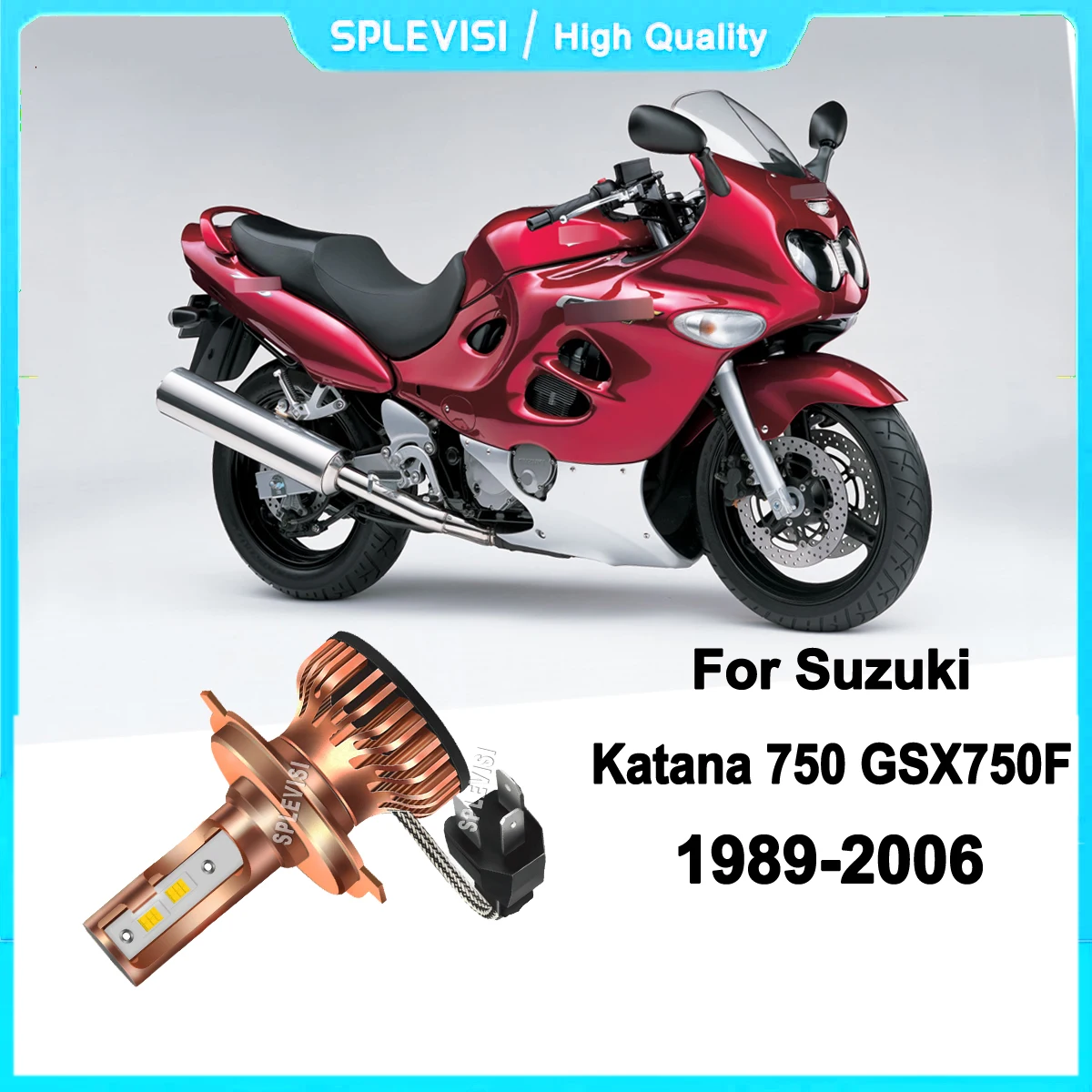 

H4 9003 HB2 LED Motorcycle Headlight - our bulbs illuminate dark areas For Suzuki Katana 750 GSX750F 1989 1990 1991 1992-2006