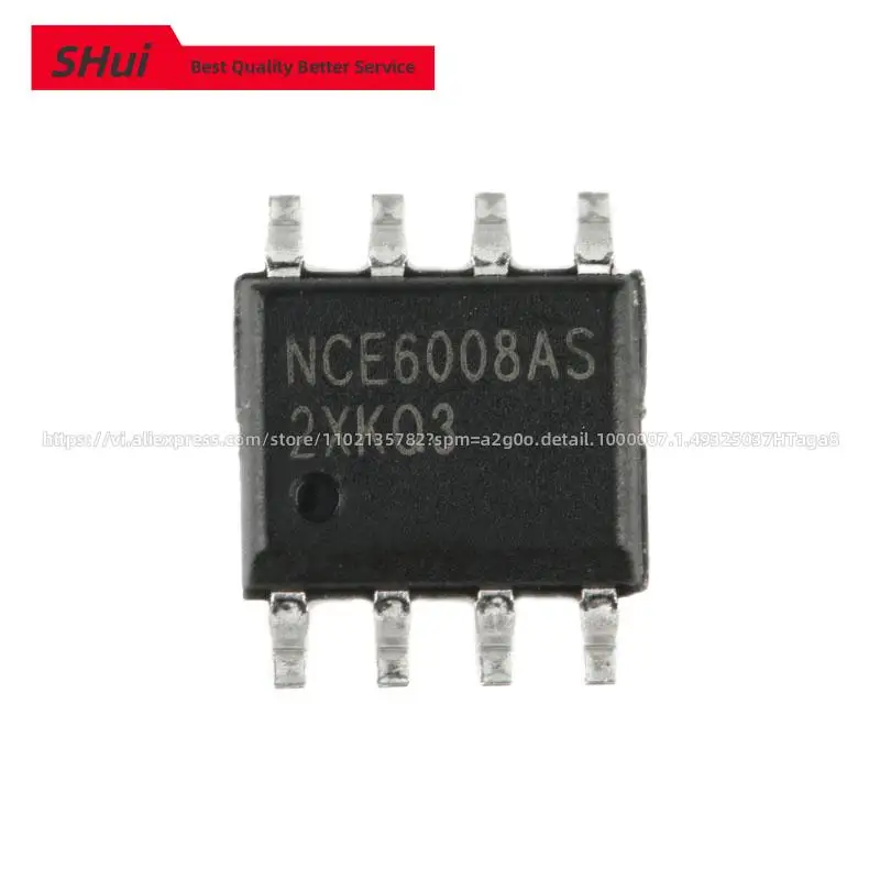 

10pcs NCE6008AS SOP-8 60V 8A N-channel MOS Field Effect Tube