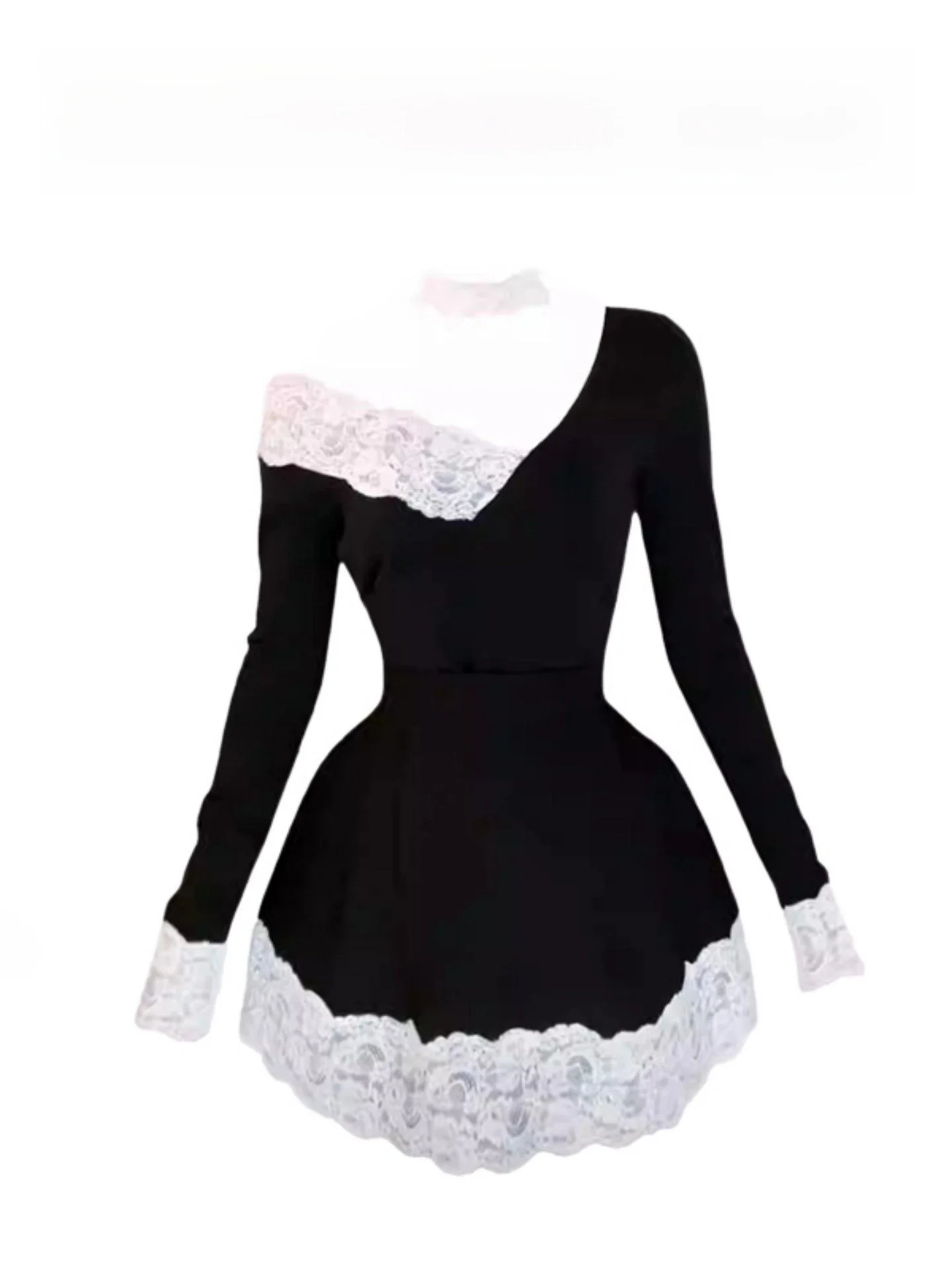 

Ele Color Blo Set Women's Waist-Cinching Top And Skirt Two-Piece Suite Spring New Unique High Waist Skirt Faionable C...