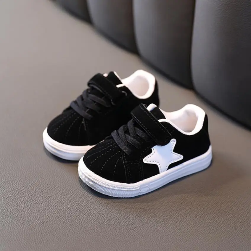 2023 Newest Kids Shoes for Baby Girls and Boys Anti-slip Soft Rubber Bottom Baby Sneaker Casual Flat Shoes Children Size