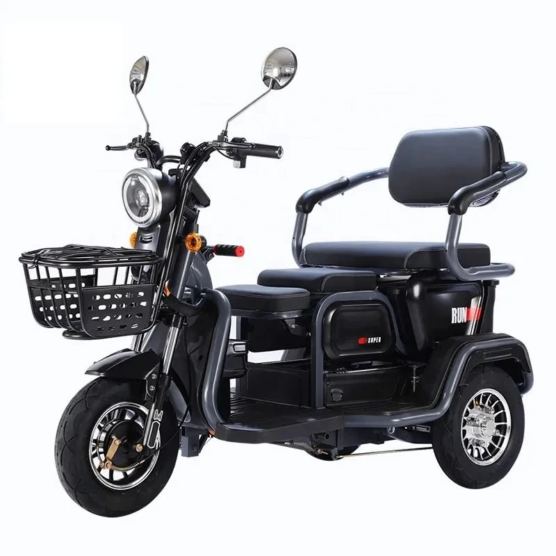 Popular Three-wheeled Electric Motorcycle Speed 600W Carbon Steel Motor Electric Three-wheeled Recreational Vehicle