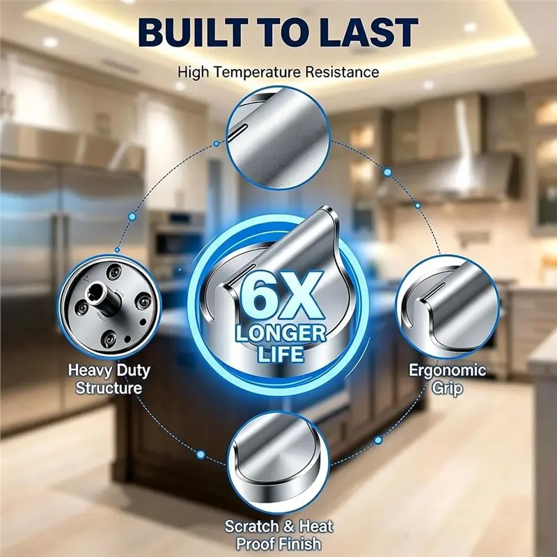 [Todayseller】 W10594481 Stove Knobs For Whirlpool Stove Knobs Replacements