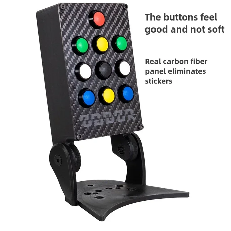 

ODDOR Carbon Fiber Central Control Panel Plug And Play Button Box For Thrustmaster TH8A Controller RC Racing Games Accessorie