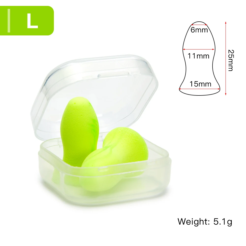 Soundproof Sleeping Ear Plugs Earplugs For Sleeping Special Mute Soft Slow Rebound Student Anti-Noise Protection Earplug S/M/L