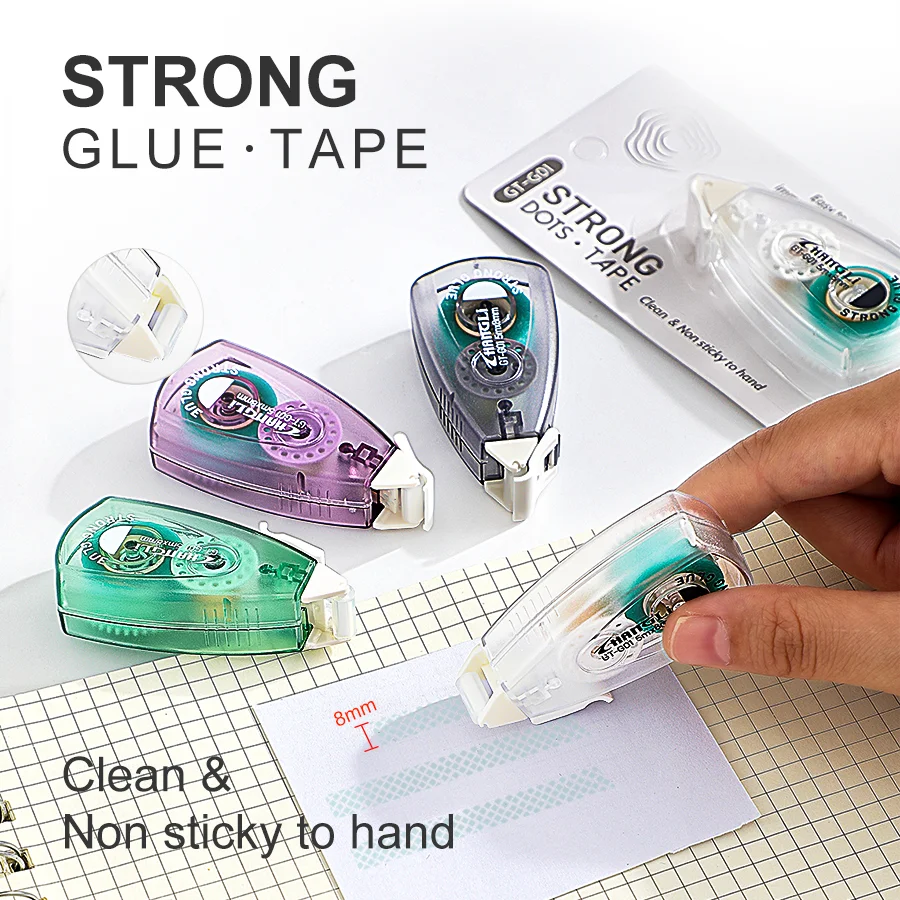 Multi pack office hand drawn stickers, stamps, notes, portable, strong adhesive double-sided glue tape for scrapbooking