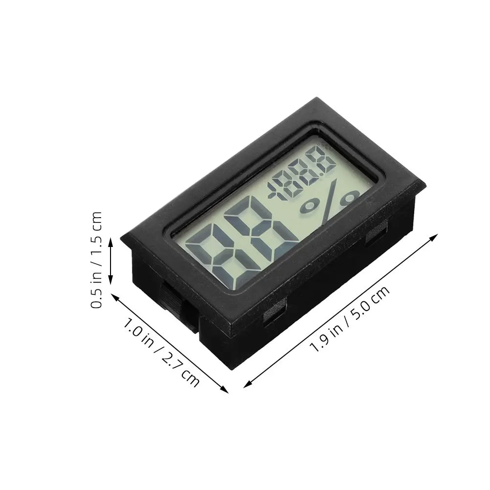 Termometer Digital Mini Kompak Higrometer Pengukur Kelembapan Suhu Dalam Ruangan Monitor Kelembapan Ruangan Perangkat Portabel