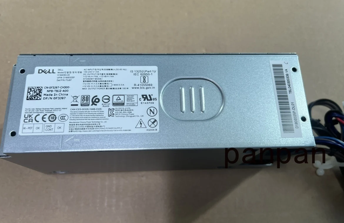 DELL 8 핀 스위칭 전원 공급 장치, 180W 전원 공급 장치, H180EBS-00 F3J97 0F3J97, 신제품