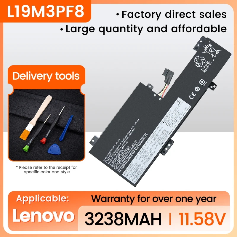 Laptop Battery L19M3PF8 L19C3PF8 SB10X02592 For Lenovo Flex 3-11IGL05 Series Notebook