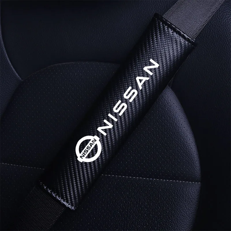 Car Seat Belt Cover Adjustable Safety Belt Cover Shoulder Pad Kids Adults Car Accessories For Nissan pulsar Qashqai Micra rogue