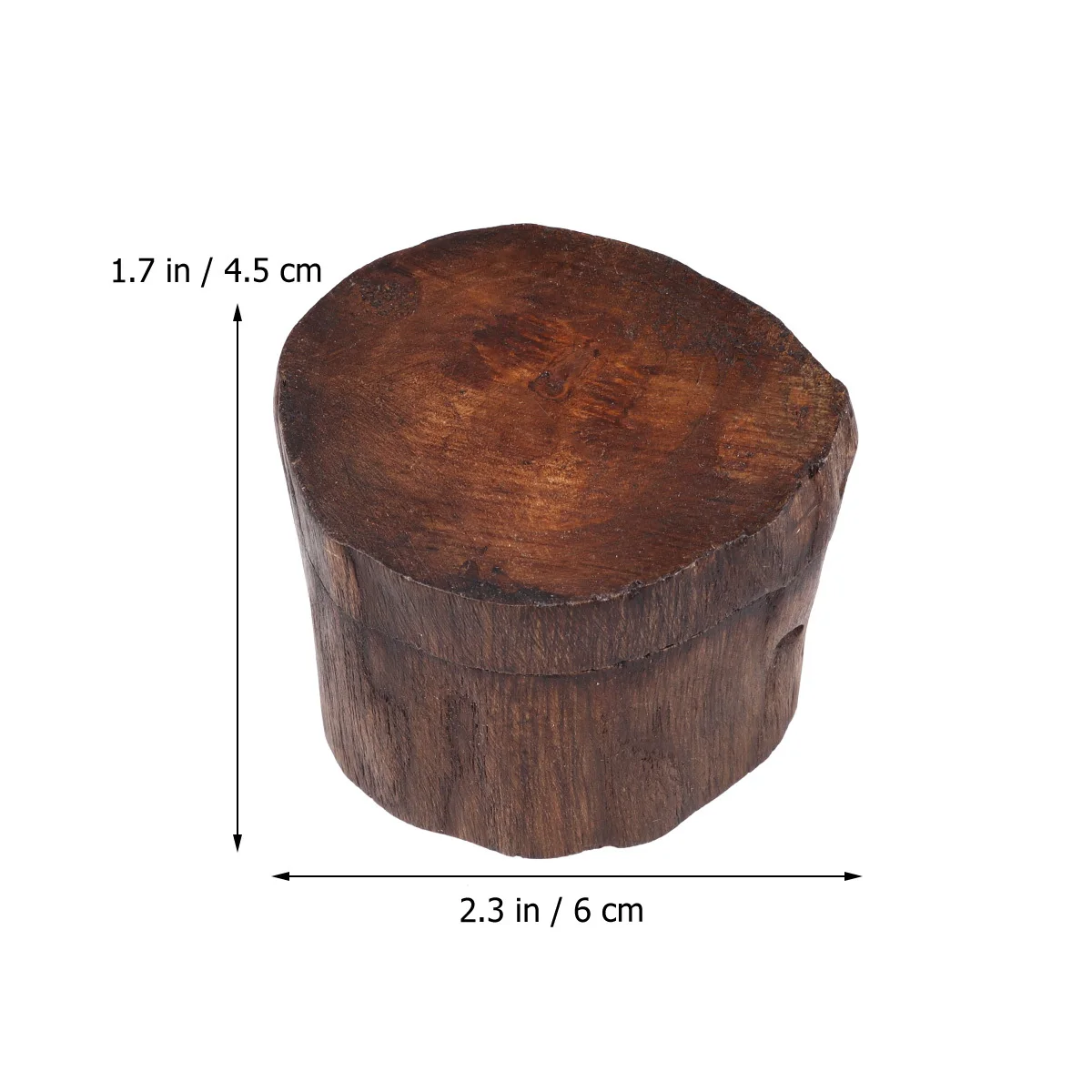 

Solid Wood Jewelry Box Vintage Round Storage Organizer For Bracelets Earrings Small Accessories Wooden Case
