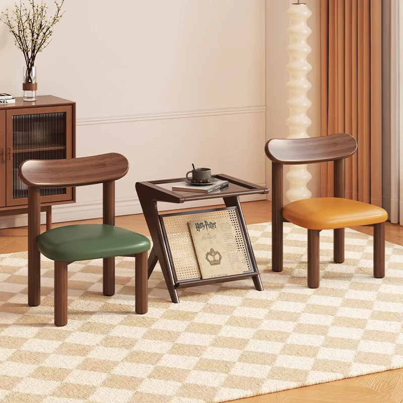 

Household Wood Modern Chair Simple Small Back Square Unique Chair Soft Fancy Cadeiras De Sala De Estar Living Room Furniture