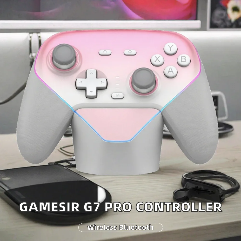 Suitable for G7 Pro wireless Bluetooth three-mode PC Android gamepad, vibration motor, programmable buttons, six axes