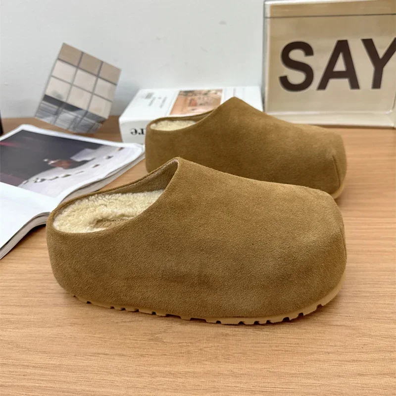 2025 primavera otoño mujeres plataforma pisos mulas zapatillas moda cubierta dedo del pie diapositivas Vintage Casual fiesta zapatos femeninos