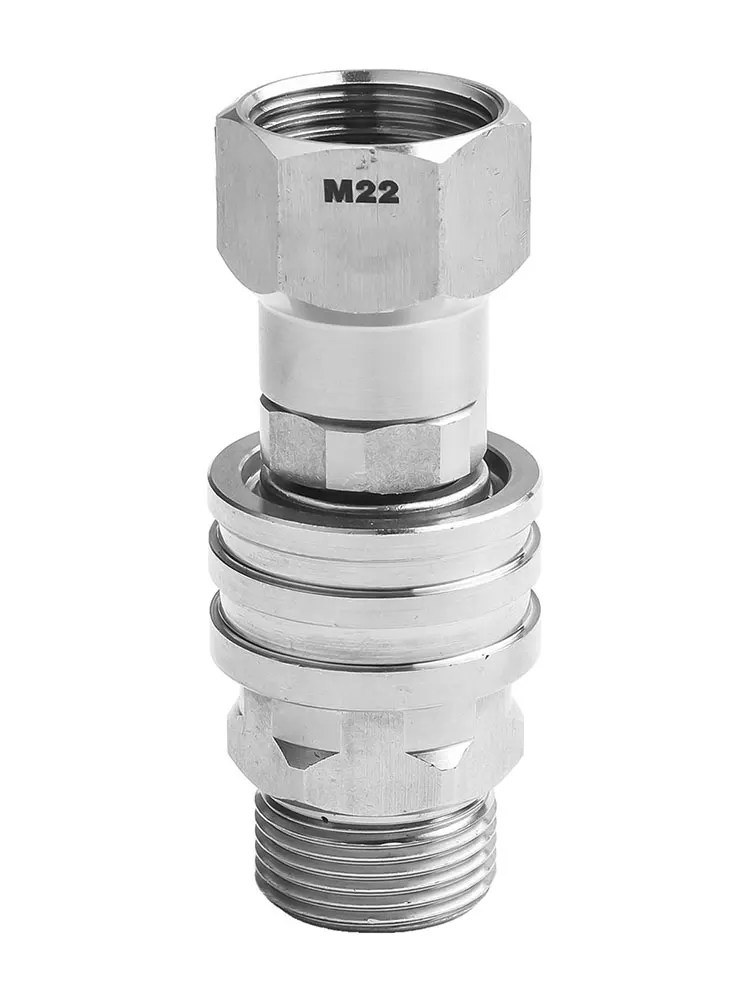 2/4 pces npt 3/8 Polegada macho fêmea conector rápido kit adaptadores de arruela de pressão m22 rosca adaptador de arruela de pressão de aço inoxidável