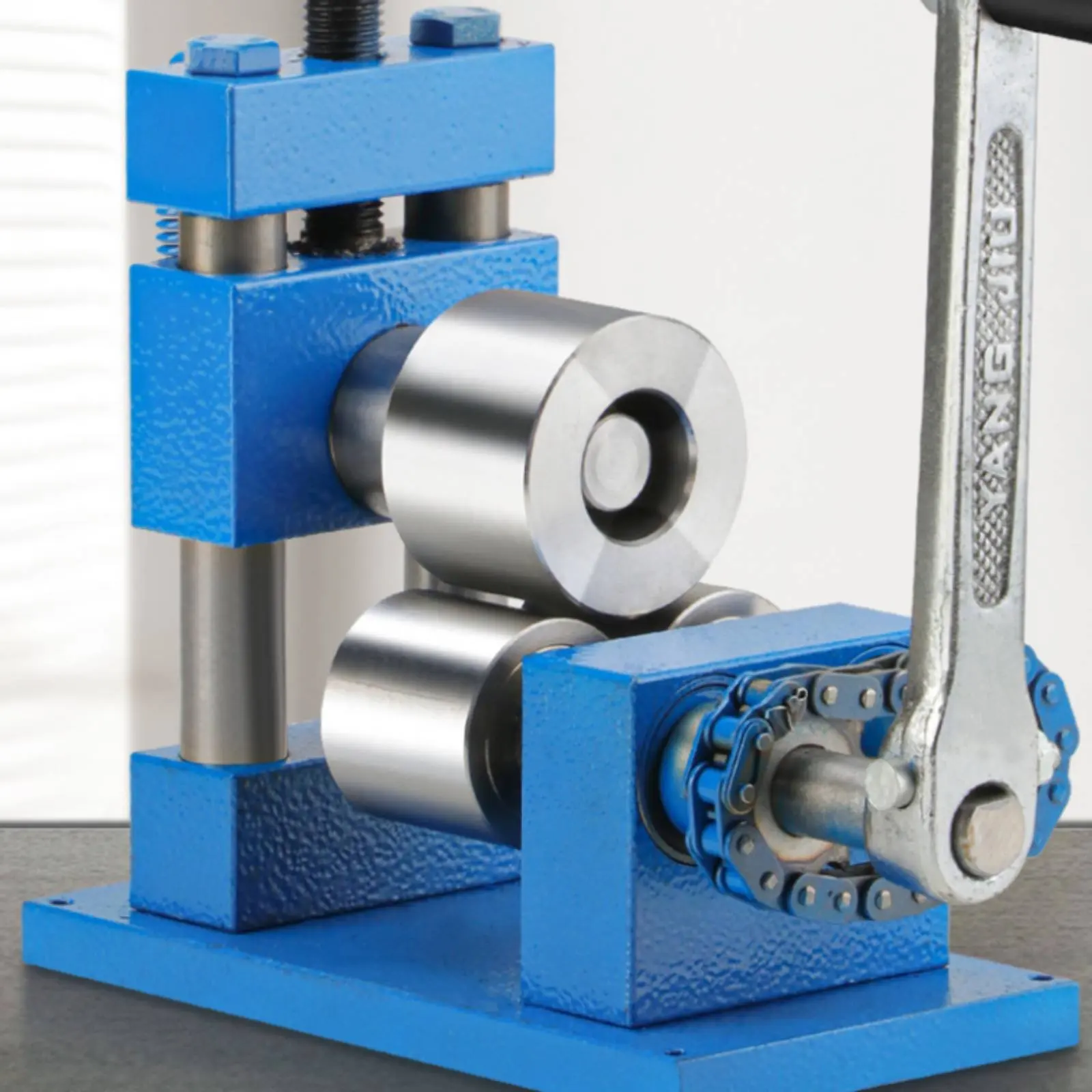 Bracelet Rolling Machine Adjustable Pressure Bracelet Bending Machine Manual Band Bender High Hardness Rollers Band Forming Tool