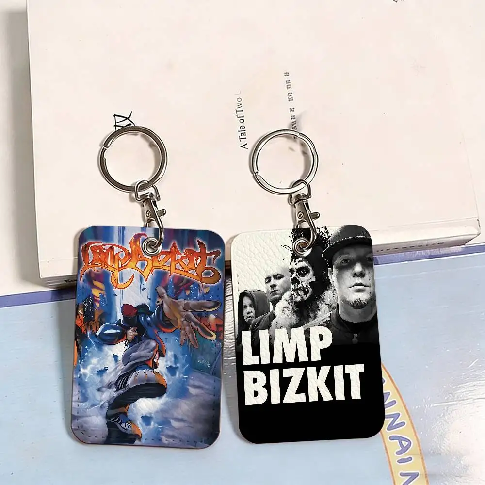 L-LimpS BizkitS Band 1pc INS Creative Cartoon Student Campus Card Holder For Meal Card, Bus Card, Work Card, Etc
