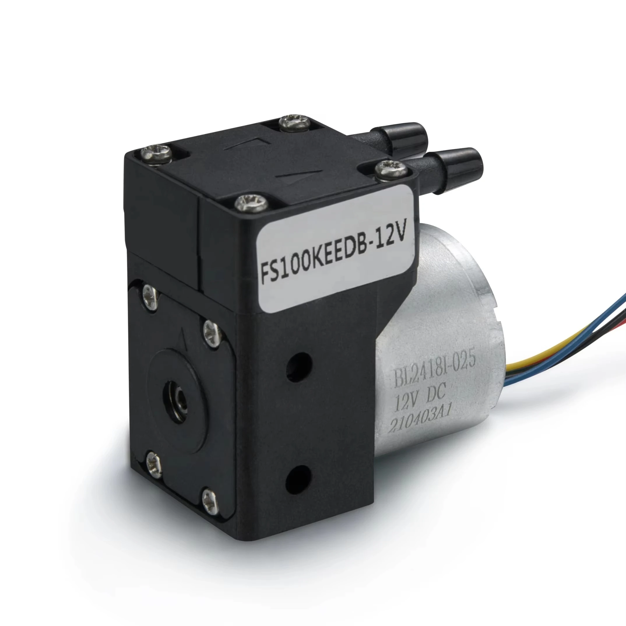 24Vdc Industrial 20100ml Anti Corrosive PTFE Diaphragm Air Pump FKM Valve Electronic Portable Micro Water Pump