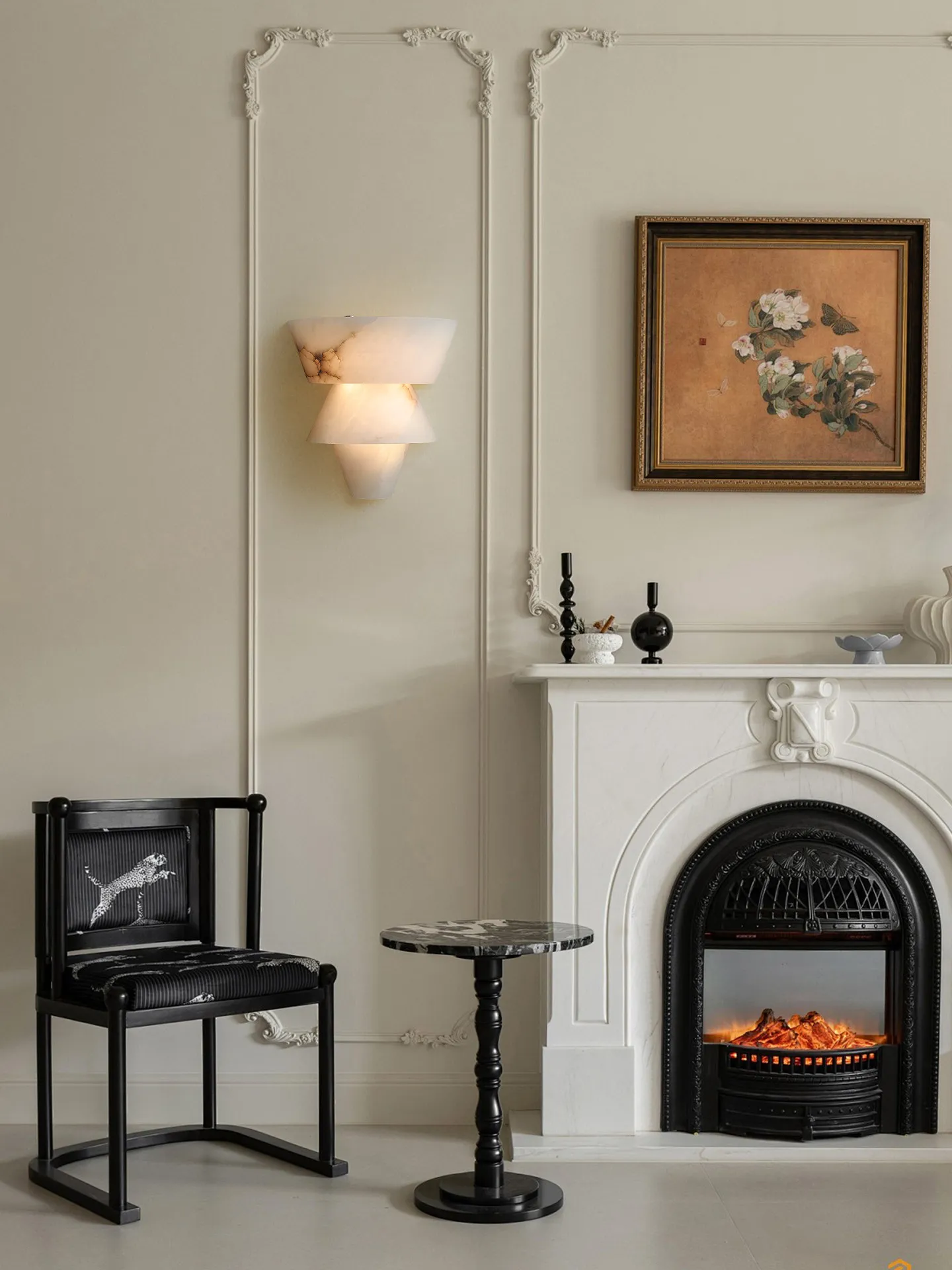 Natural Alabaster Wall Sconces Marble Wall Lamp Bathroom Vanity Light Fixtures White Stone Wall Mount Lamp for Bedroom