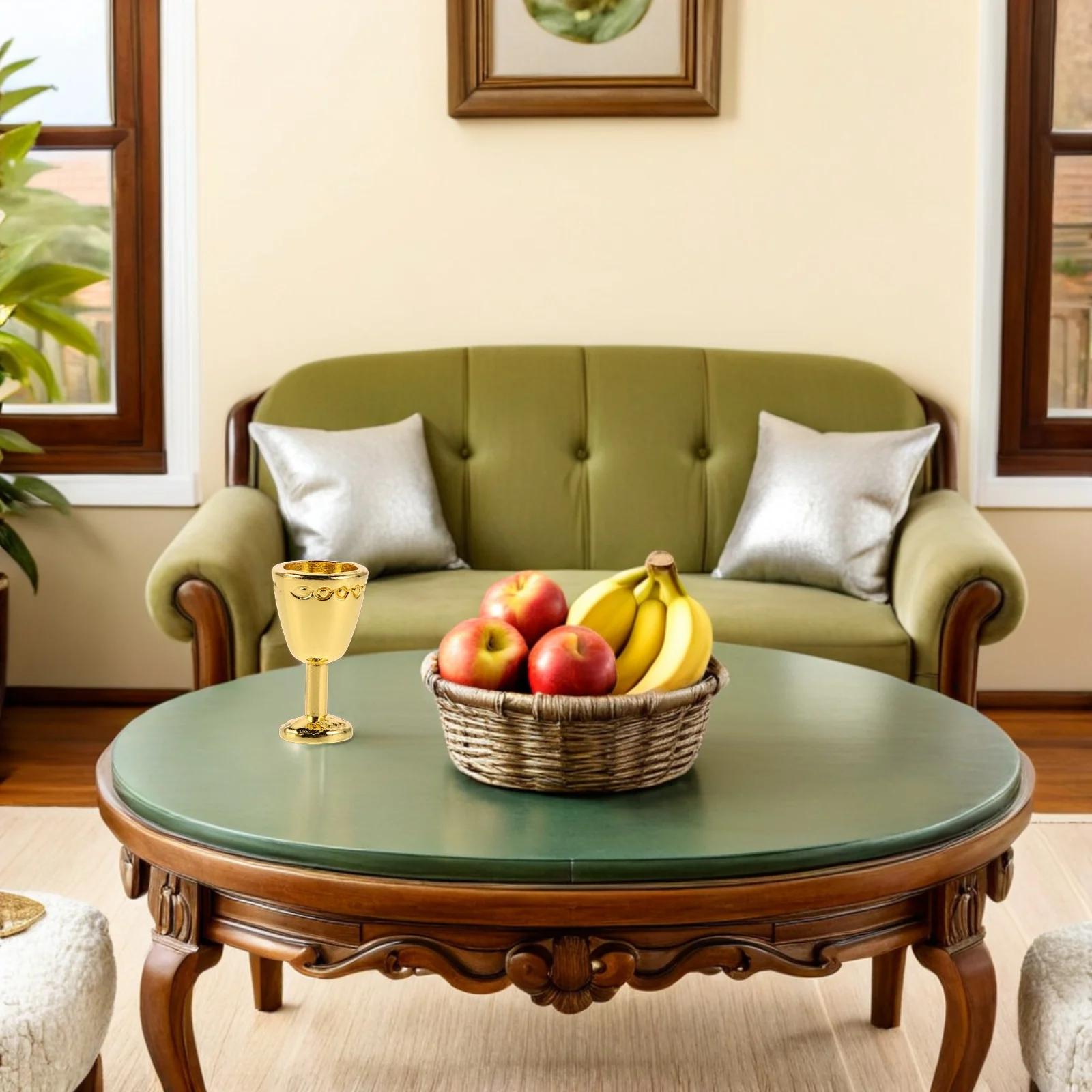 8Pcs Miniatur Wein Becher Legierung Vintage Geprägte Mini Tassen Küche Versorgung Puppenhaus Party Dekorationen Mini Teetasse