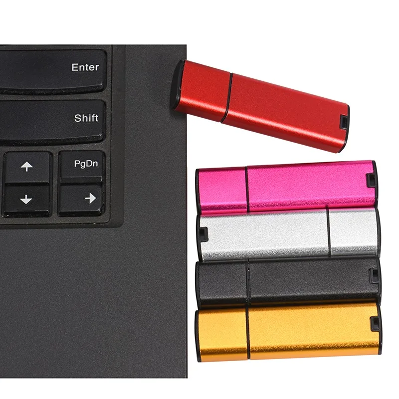 Free Key Chain USB Flash Drive 128GB Business Gift Pen Drive 64GB Colorful Memory Stick 32GB Matte Finish Pendrive 16GB U Disk
