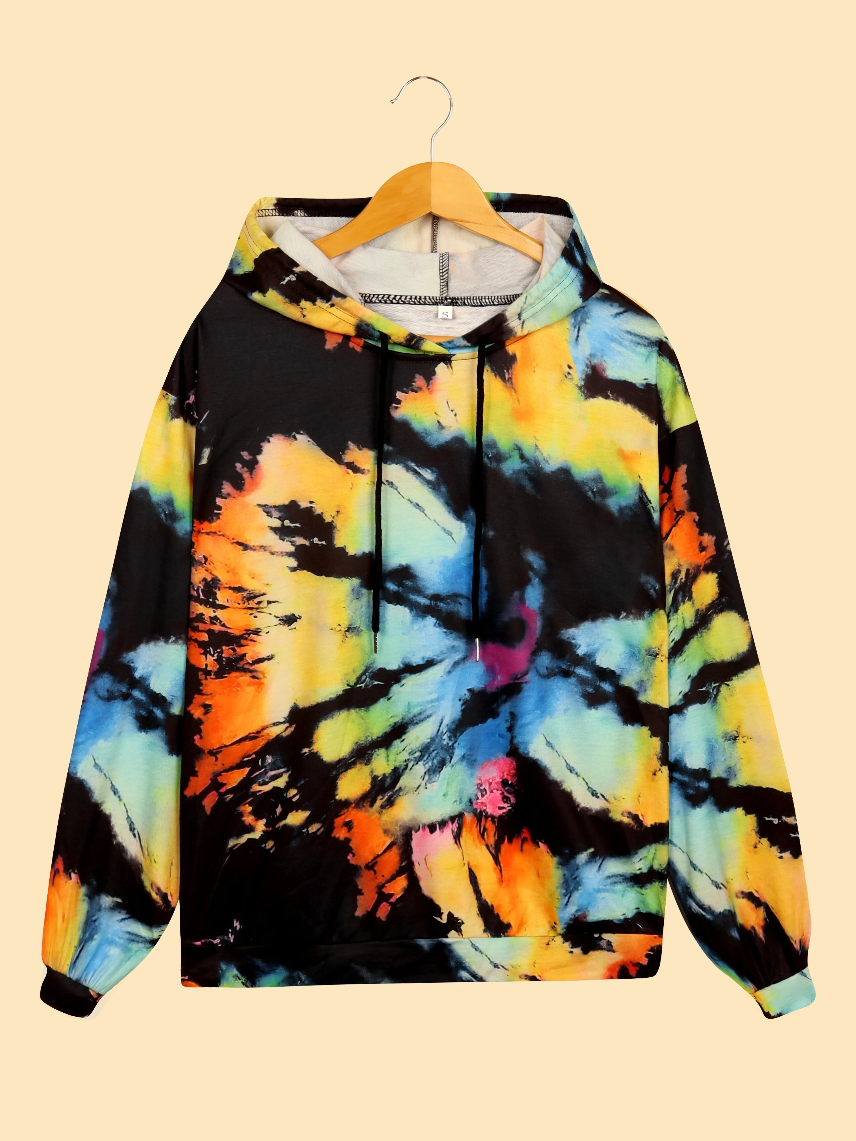 Fashion 3D Tie Dye Gradient Print Hooded Spring Autumn Women Clothing Pullover Sweatshirt Casual Y2K Streetwear Sport Hoodies