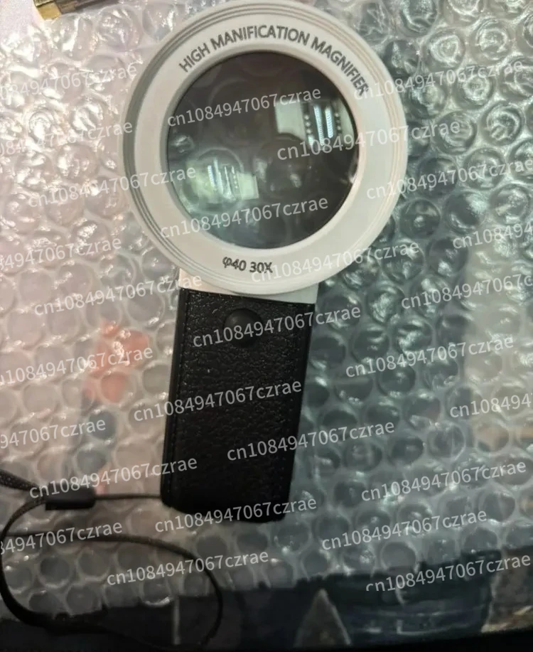 

Ручное 30-кратное ремонтное увеличительное стекло с лампой, двойной оптический стеклянный объектив, пайка чипов для наблюдения