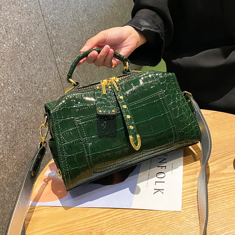 

Luxury Designer Brand Сумка Женская New High Quality Cowhide Crocodile Print Pillow 가방 Handbag Crossbody Bag for Women Hot Sale