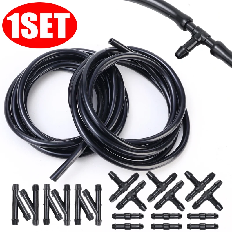 Car Windshield Wiper Washer Hose Spray Hose Connector T Y I Type Car Wiper Nozzle Glass Cleaning Hose Connector Fittings