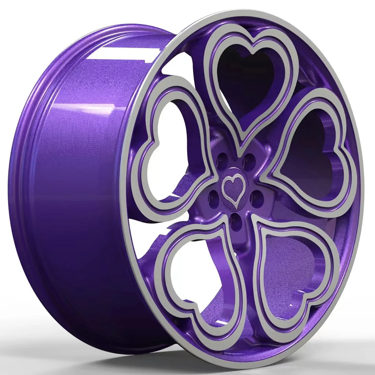 Custom Forged Wheel Hub with Love Pattern 35mm ET New Condition Multi-fit Custom Color 14-26 Inch Passenger Car Wheels