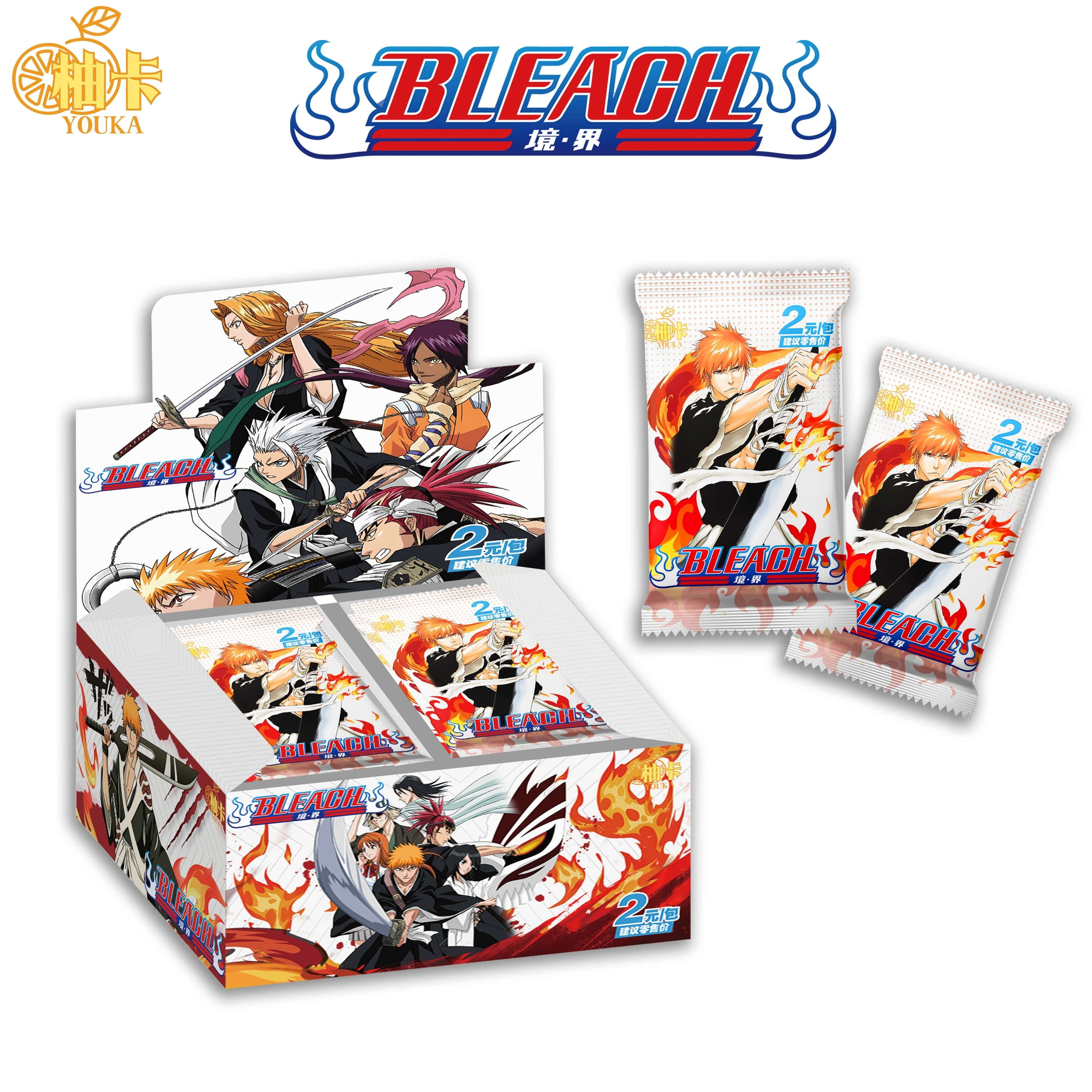 Youka BLEACH Bleach Thousand-Year Blood War Collectible Trading Cards Booster Box - Ichigo Kurosaki Rukia Hitsugaya Renji Anime