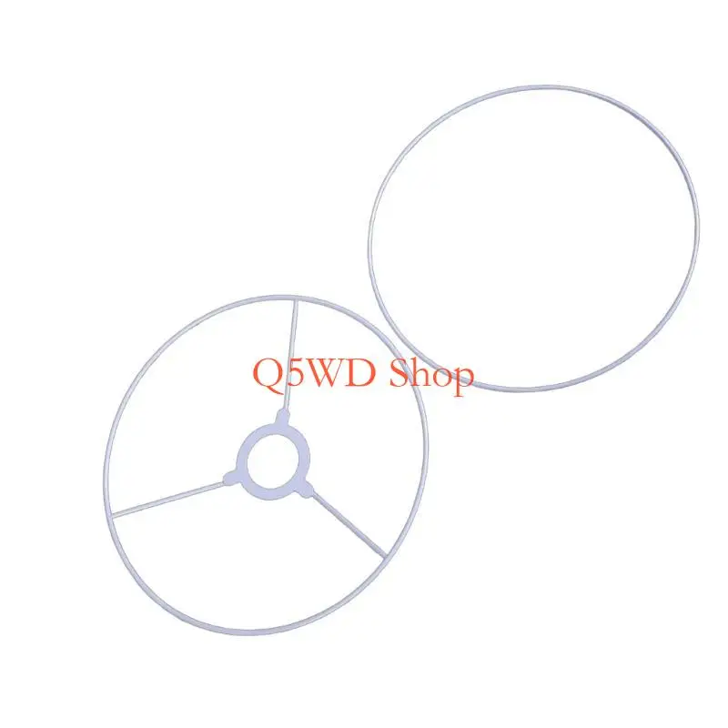 Q5WD Drum Lamp Shade Rings Ceiling Light Frame Chandelier Lamp Fix Rings Lamp Shade Holder Round Metal Rings Support Fitting