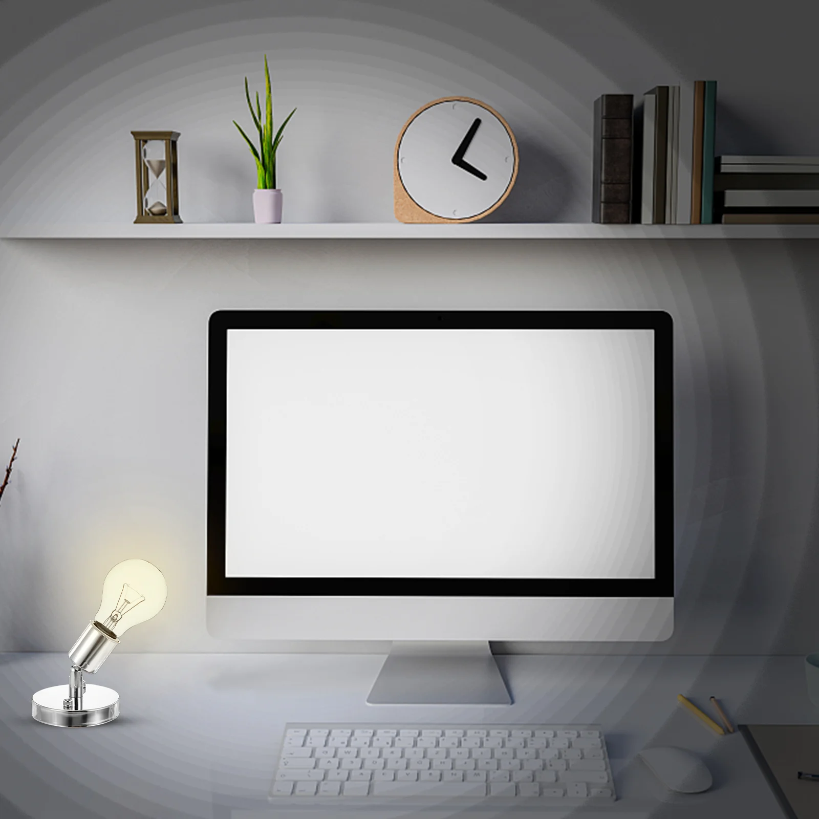 

Rotatable E27 Light Bulb Holder with Screw Terminals Compatible with Conventional Bulbs for Wide Range of Fixtures and Displays