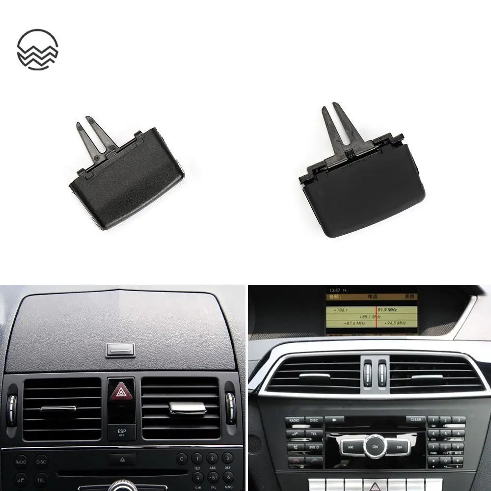 For Mercedes W204 X204 Car Front Air Conditioning AC Vent Grille Clip Slider For Benz C GLK Class C180 C200 GLK300 2007-2015