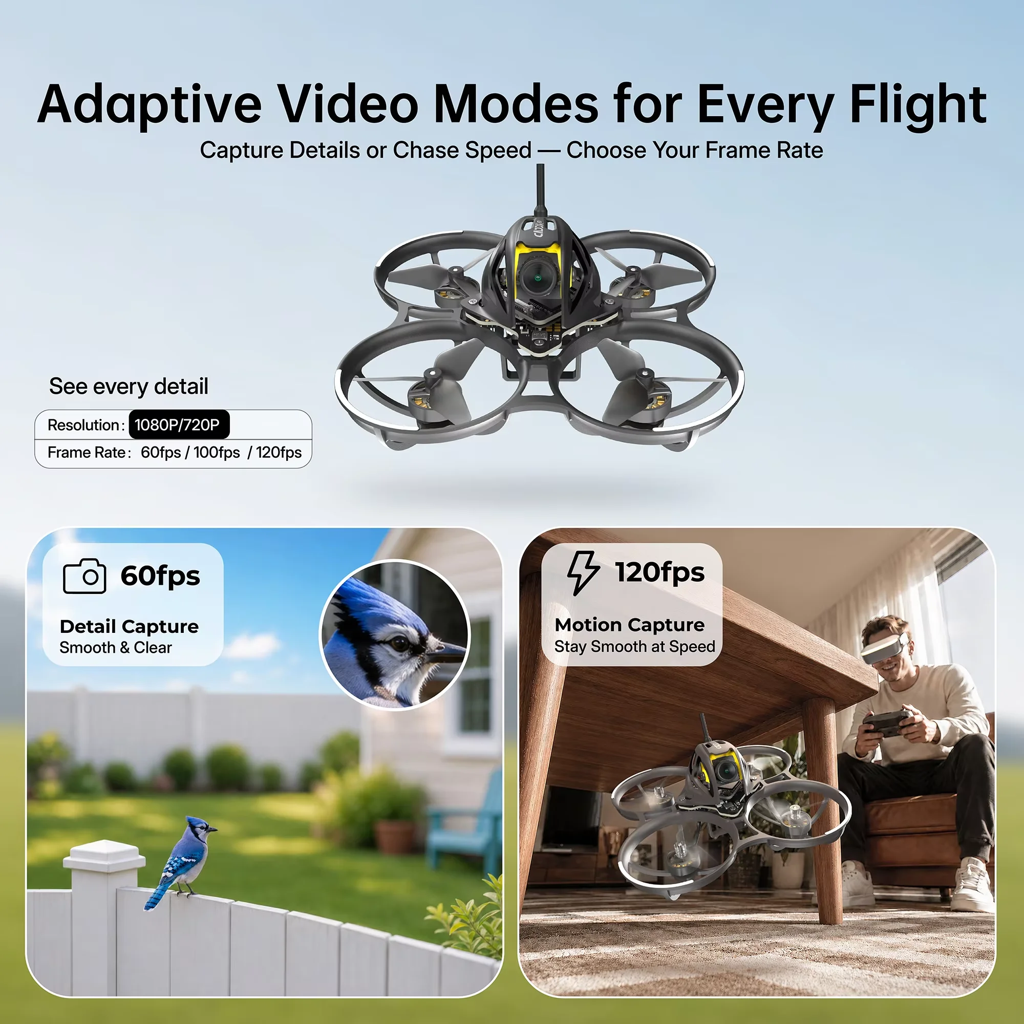 CADDX Curve Micro 16 FPV Whoop Drone 75mm 1S 1102 Motor Walksnail Ascent Lite+ HD 1080P Digital VTX ELRS 2.4G