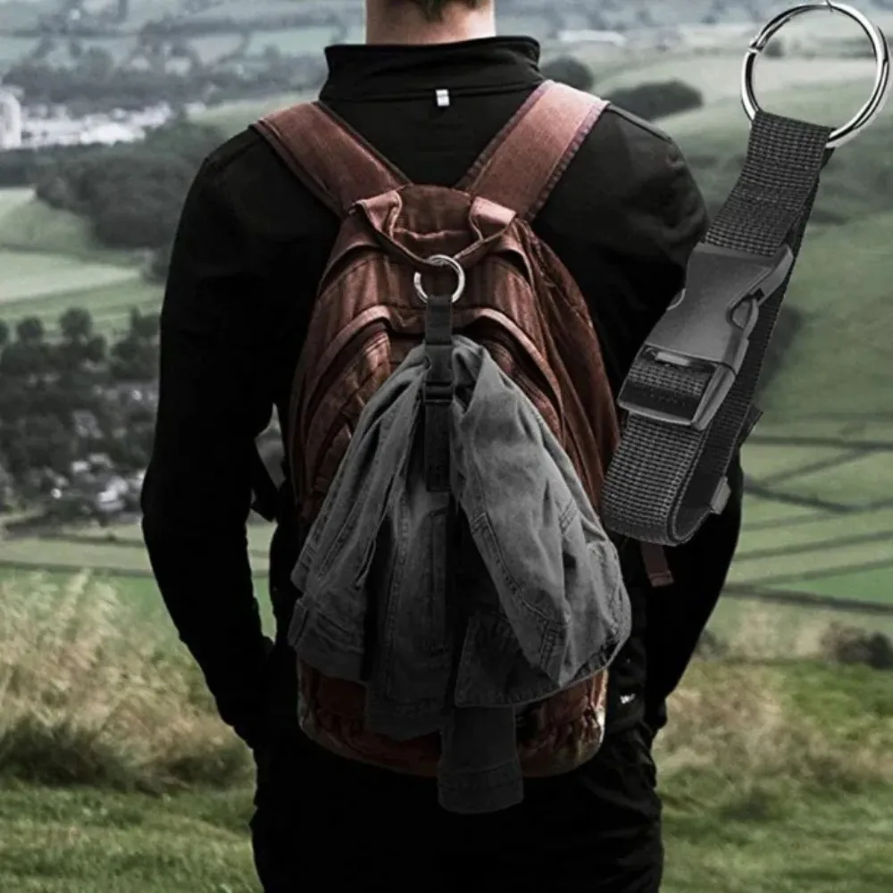 

Holiday Travel Portable Black Plastic Suitcase Hanging Belt Multifunctional Backpack Elastic Buckle External Hook Luggage Strap