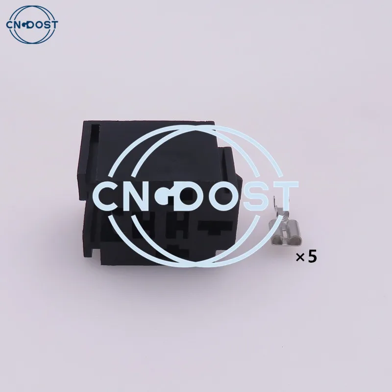 1 Set 5 Pin AC Assembly 6.3 Series Car Relay Wire Harness Plug Automobile Unsealed Electrical Socket Auto Modification Parts